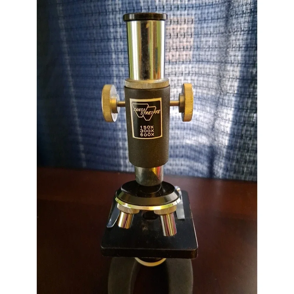 Vintage Sans & Streiffe Vintage Microscope in Original Case With Tools!